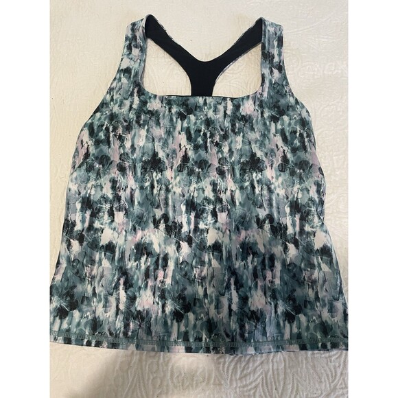 Sweaty Betty Women's Power Cropped‎ Racerback Tank in Green Multicolor  Size XL - Picture 1 of 3